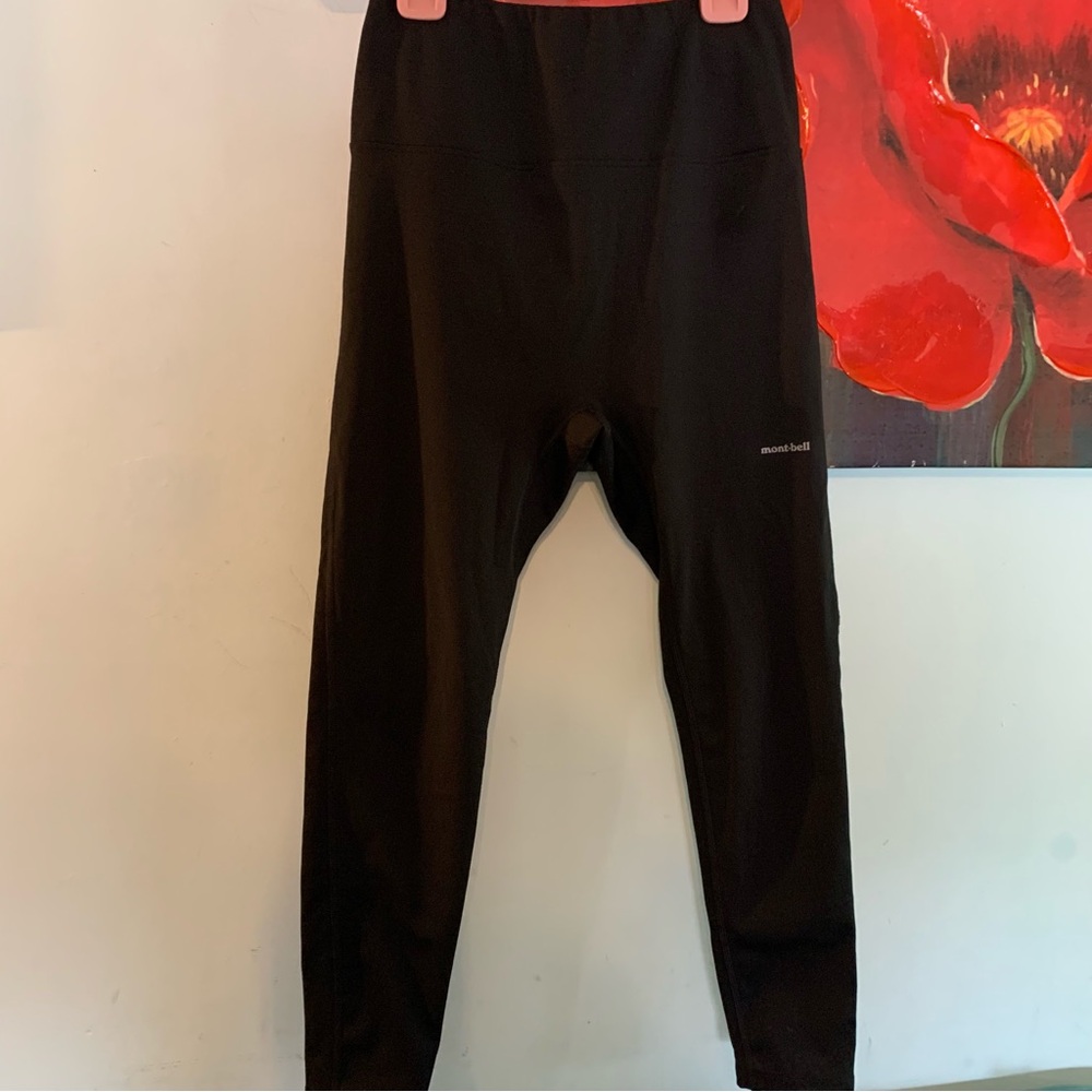 Montbell Mont-Bell Leggings Pants Hiking Black Women’s Sz L Large